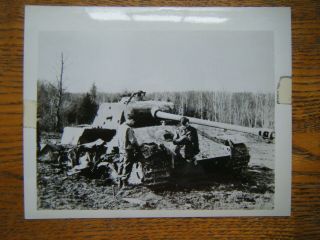 Destroyed German Tank - Photograph