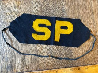 Wwii Us Navy Sp Shore Patrol Arm Band