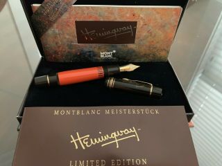 Montblanc Hemingway Limited Writers Edition Fountain Pen With Papers