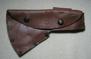 Vintage Us Army Marines Military Hatchet Leather Sheath Cover Belt Pouch