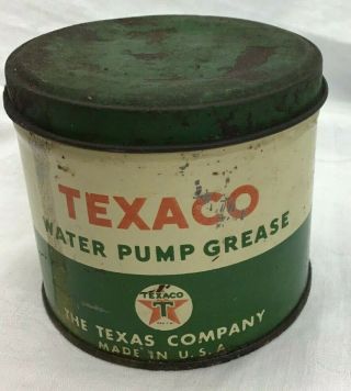 Vintage Texaco Water Pump Grease Can