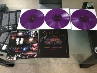 Bring Me The Horizon - Live At Royal Albert Hall Purple Vinyl 3 Lp Signed Bmth