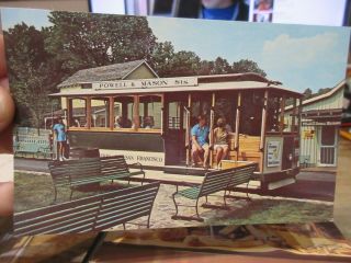 Vintage Old Kentucky Postcard Cave Park City Mammoth Cave Wondering Wood Trolley