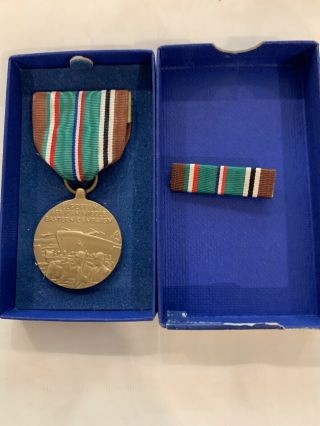 Vintage Ww Ii European - African Middle Eastern Campaign Medal
