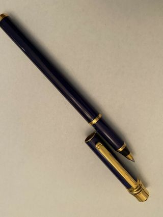 Cartier Trinity Blue Lacquer Rollerball Pen