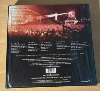 David Gilmour 5 LP Box set - RARE Pink Floyd Live at Gdansk 2