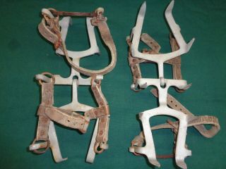 Ww2 Us Mountain Troops Crampons Matched Set W/ Straps