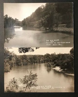 Postcard Noel Mo Missouri Ozarks Mcdonald County Elk River Ginger Blue Lanagan