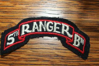 Vintage WWII 5th Ranger Batallion arm patch,  authentic,  