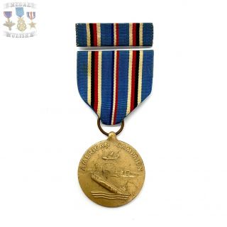 Wwii Us Marine Corps American Campaign Medal Ribbon Bar Us Ww2 Usn Uscg 02