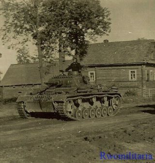 Best German Panzermen Topside On Pzkw.  Iii Panzer Tank In Russian Village