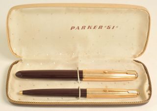 Parker “51” Fountain And Ballpoint Pen Set