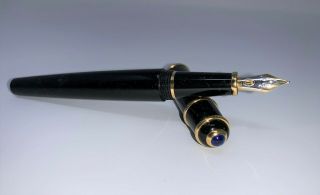 Cartier Diablo Fountain Pen With 18k Medium Nib