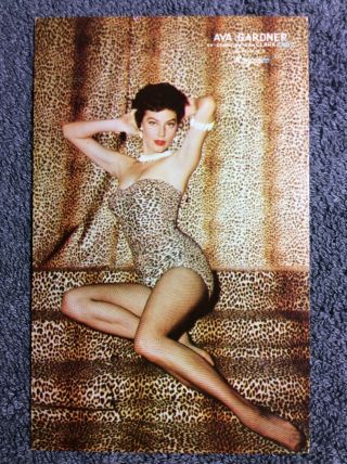 Ava Gardner Postcard Mgm Mogambo Movie Star Beauty