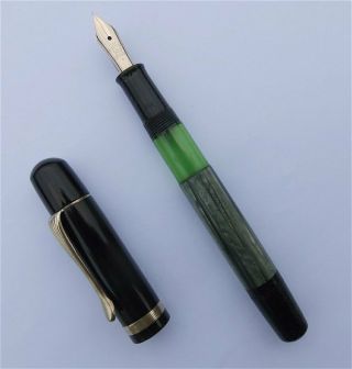 Pelikan 100 N,  Black/green,  Fountain Pen