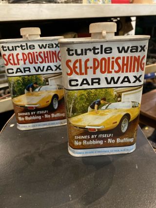 Vintage 1979 Era Turtle Wax Self Polishing Car Wax
