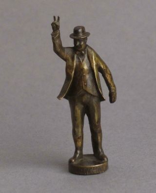 Vintage Bronze Metal Winston Churchill Pipe Tamper Wax Seal