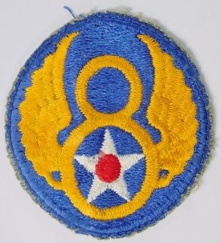 Ww2 Us Made 8th Aaf Eighth Us Army Air Force Uniform Patch Ssi