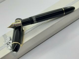 Vintage Montblanc Meisterstuck 149 Fountain Pen Gold Nib 18k Made In Germany