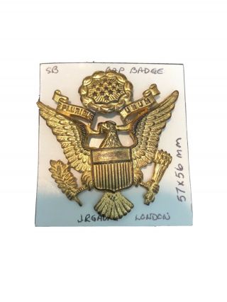 Ww2 Us Army Military Officer Dress Cap Hat Badge Pin Insignia Jr Gaunt London
