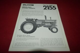 Oliver Minneapolis Moline 2155 Tractor Brochure Tbpa