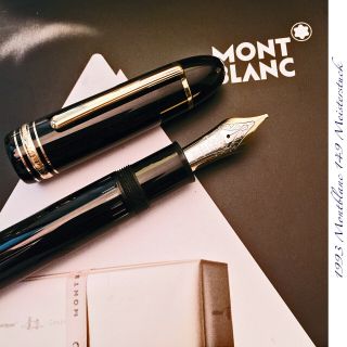 1993 Montblanc 149 Bb Flex 18k Flex Broad Vintage Fountain Pen Large Thick