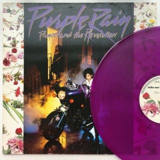 Prince Purple Rain 1984 Coloured Vinyl,  Poster - First Pressing