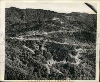 1944 Press Photo Aerial View Of The Ledo Road Between Burma And China