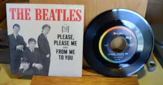 The Beatles,  Vj 581,  From Me To You,  Please.  Please Me.  Picture Sleeve