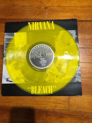 Nirvana Bleach Waterfront Vinyl Lp Aus 1989 Le Of 300 Kurt Cobain Promo Rare