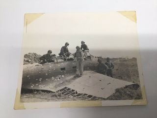 Gi Photo Of Us Soldiers With Captured Japanese Plane Iwo Jima