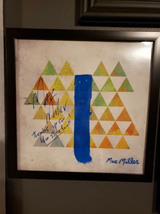 Mac Miller Autographed Blue Slide Park Lp W/ Inscription &