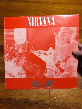 Nirvana Rare Bleach Waterfront Aus Record Vinyl Kurt Cobain Promo Shirt Lp