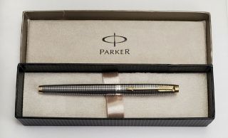 Vintage Parker 75 Fountain Pen Sterling Silver - Cisele - Medium Nib