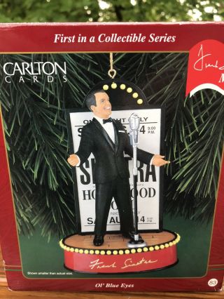 Carlton Cards Frank Sinatra Singing Ornament Christmas Waltz Ol 