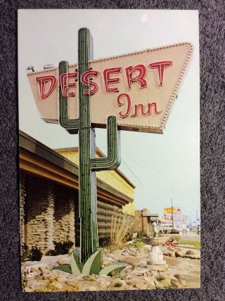 Art Glo Neon Sign Co.  Advertising Postcard Columbus Oh Desert Inn