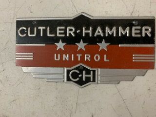 Cutler Hammer Unitrol Sign