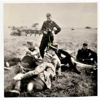Ww 2 German Gfm Erwin Rommel Rkt With Oaks,  Swords & Diamonds Orig Photograph 12