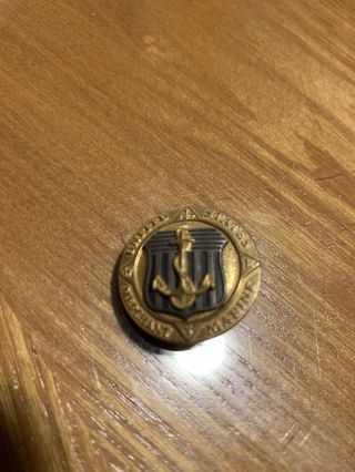 Vintage United States Merchant Marine Sterling Silver Pin
