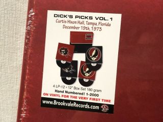 Grateful Dead Dick ' s Picks Volume One 4LP Brookvale Records ‎BRKV 219 2