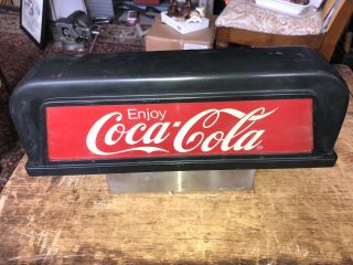 Vintage Advertising Coca - Cola Sign - Soda Fountain Machine Topper