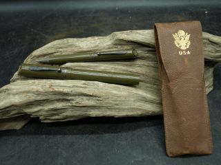 World War Ii Era Military Pen And Pencil Set Morrison Vintage Fountain Pen (b2)