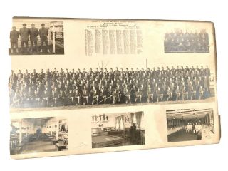 Framed Photo 1940’s Ww2 Police Battalion