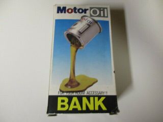 Small Mobil 1 Style " Motor Oil " Coin Bank