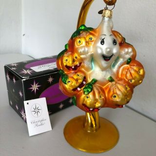 Christopher Radko “giggles And Boo” Halloween Ornament – Ghost & Pumpkins