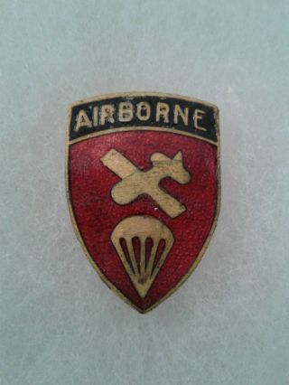 Authentic Wwii Us Army Airborne Command Di Dui Unit Crest Insignia