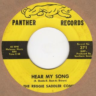 Reggie Saddler Combo Hear My Song Panther 371 Soul Northern Motown