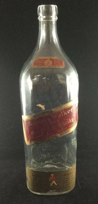 Vintage Johnnie Walker Red Label Empty Gallon Bottle Replacement For Tipper