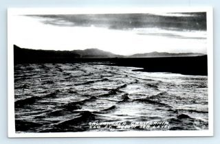 Postcard Ca Salton Sea Rppc B&w Photo View Vtg K7