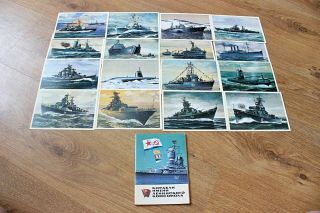 16 Set Soviet Russian Post Card Ships Named After Lenin Komsomol Fleet Ussr 1985